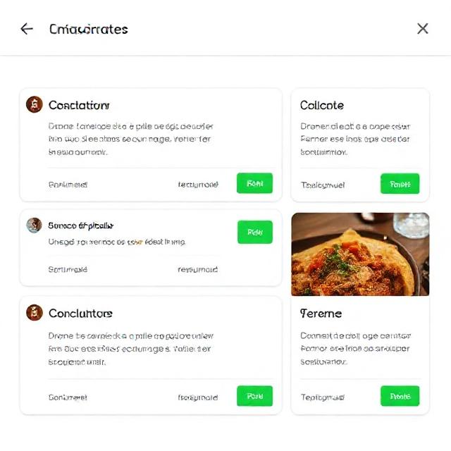 Configuration UI mockup for WhatsApp bot messages (Accueil, Confirmation, Commande prête, Fermé) et horaires.